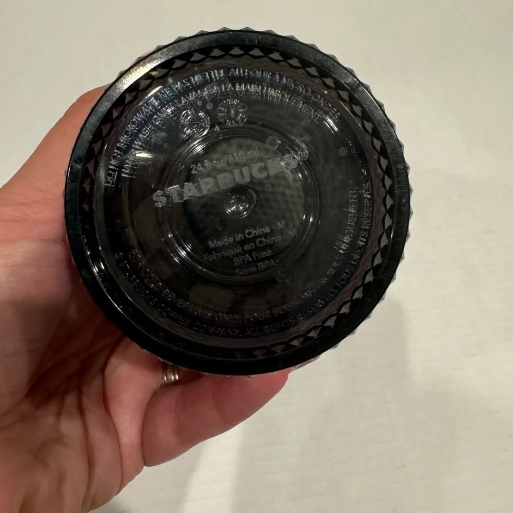 Starbucks Black Iridescent Studded Tumbler - 2020 (missing straw)